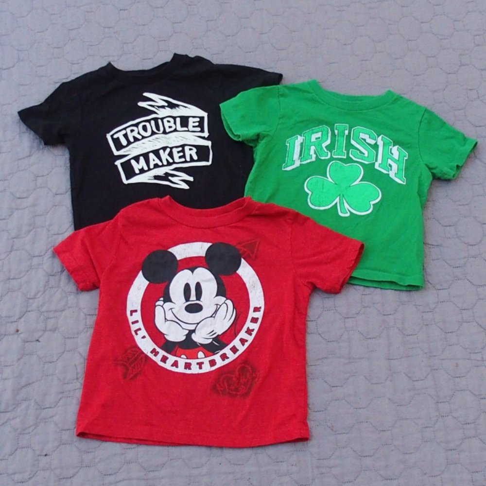 Disney et al Toddler Tees 3 pk bundle